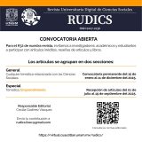 Convocatoria RUDICS